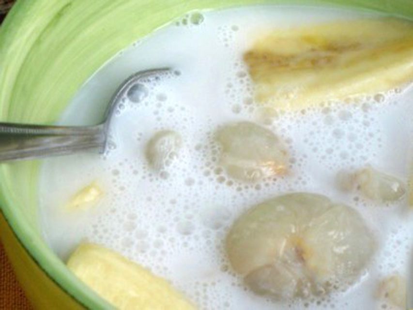 Тајландски банана Lychee десерт